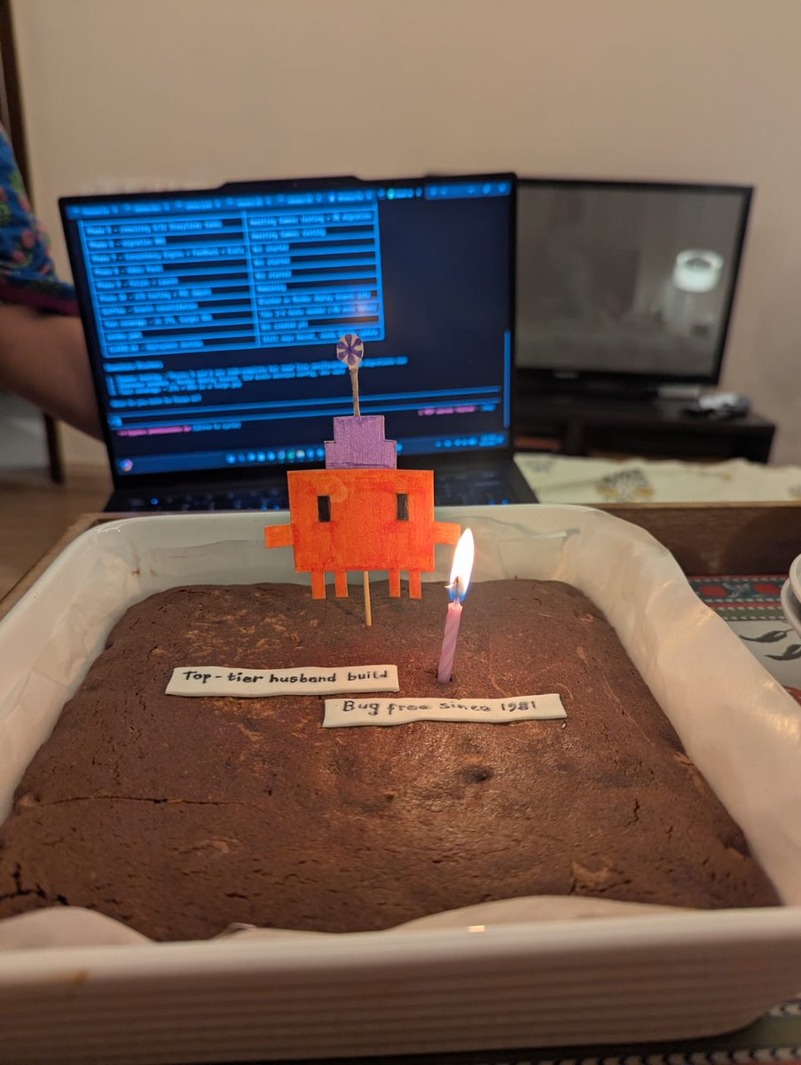 sameernoorani's tweet photo. This year's birthday cake feels like an intervention.

@claudeai @claude_code @AnthropicAI @DarioAmodei #claudecode #claude #vibecoding #AI #LLM https://t.co/8GJyMpKuuk