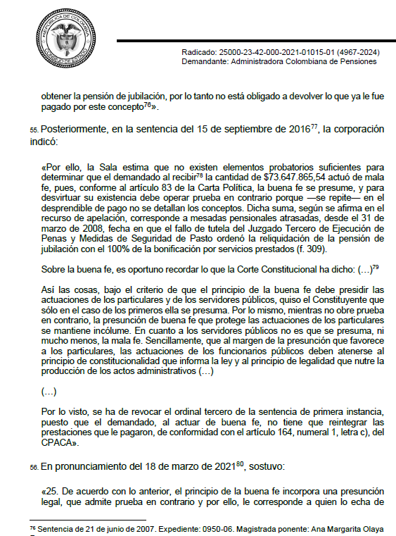 Consejo de Estado endurece reglas: revocan pensiones por irregularidades/ Sustitución pensional/ La sustitución pensional exige la acreditación real y efectiva de convivencia durante los últimos 5 años anteriores al fallecimiento del causante, y cuando se desvirtúa esa