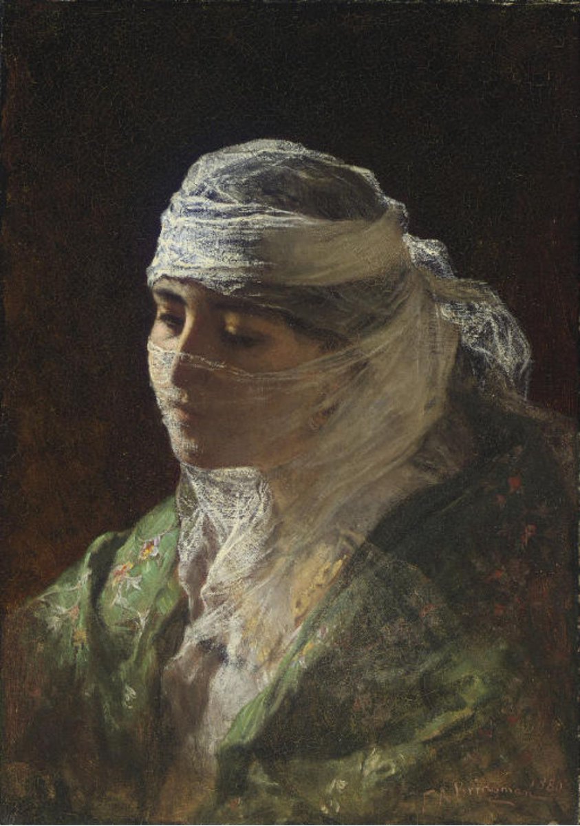 OInscendence's tweet image. "A Veiled Beauty of Constantinople", Frederick Arthur Bridgman (November 10, 1847 – January 13, 1928), American