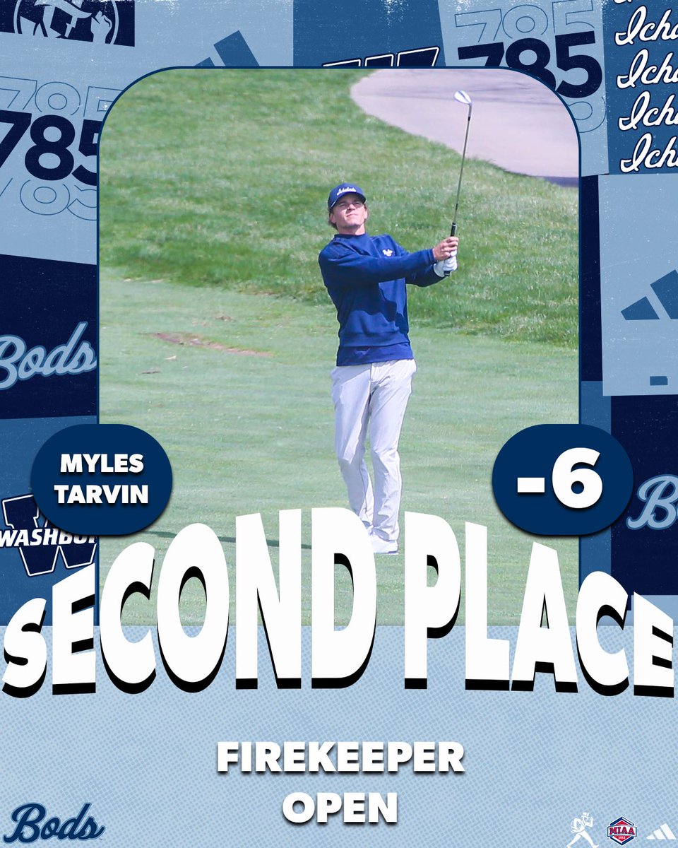 IchabodGolf's tweet photo. HEATING UP 🔥

Bods take second as a team!

Myles Tarvin finishes second after a playoff hole, only had 3 bogeys on the week!

#GoBods https://t.co/oIYBpMxg00