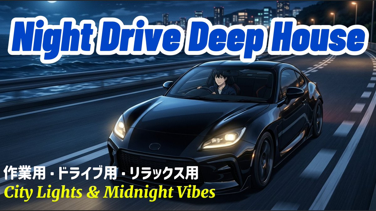 dokken92047824's tweet image. ４月８日今夜９時より
「Night Drive Deep House」
をYouTubeでプレミア公開します。

夜のドライブにぴったりなDeep Houseをまとめました。 
静かな夜、街の灯り、ゆったり流れる時間に寄り添うチルなサウンドです。

▶️youtube.com/watch?v=bd5CfV…

#DeepHouse #NightDrive #ChillMusic #ChillVibes