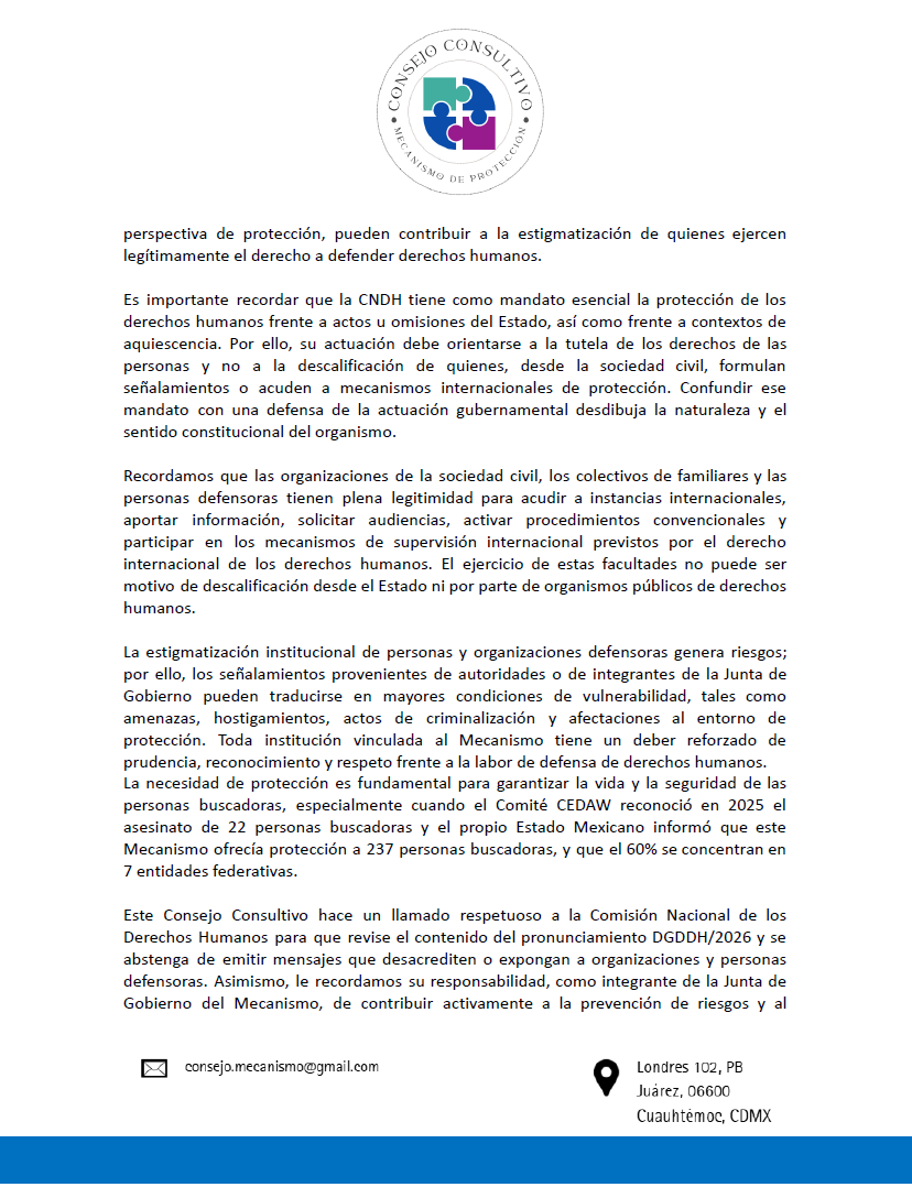 CMecanismo's tweet photo. #Comunicado

🗒️Preocupa al Consejo Consultivo estigmatización de organizaciones defensoras de DDHH || @CNDH @Mecanismo_MX https://t.co/NJDHbWLhCy