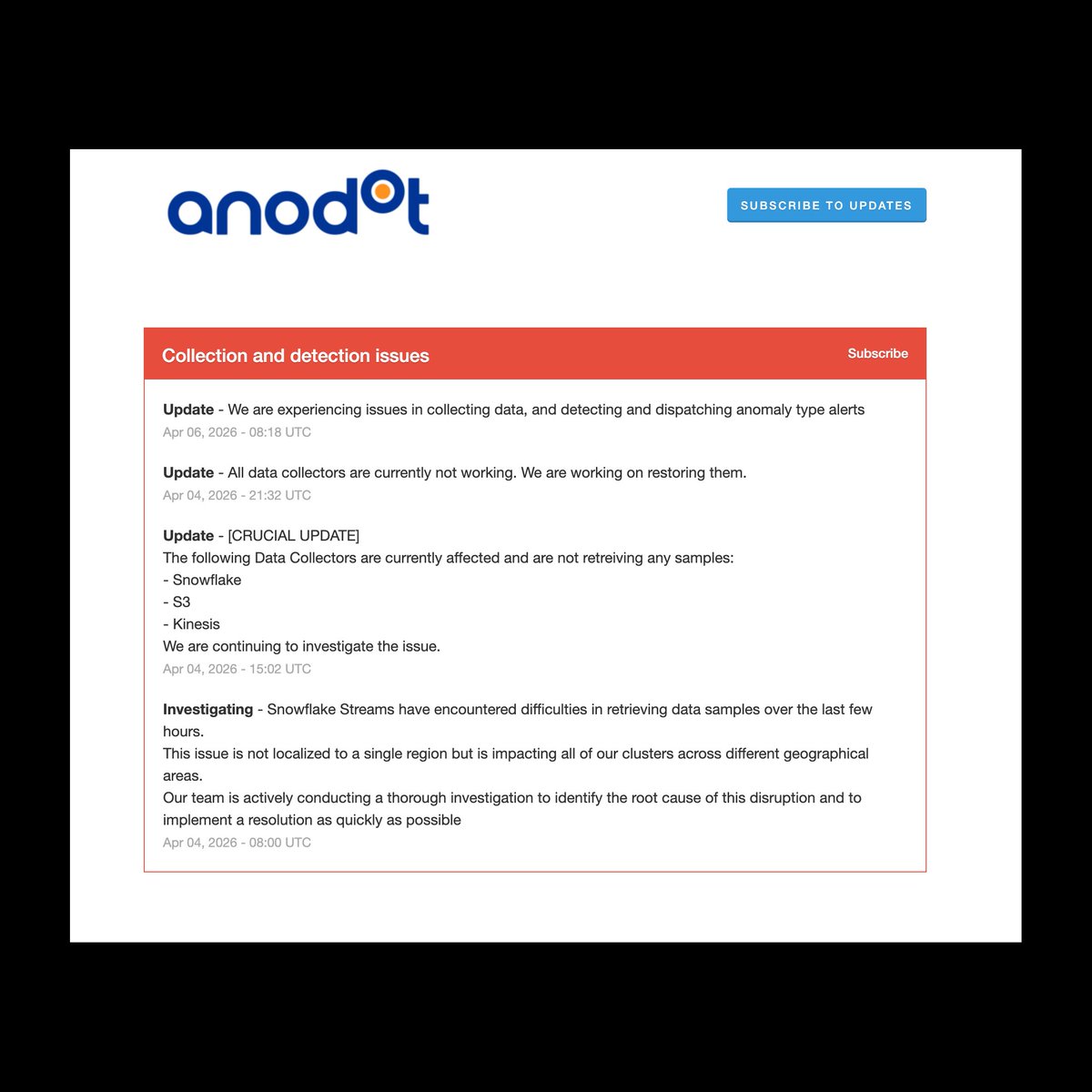 IntCyberDigest's tweet image. 🚨‼️ BREAKING: Israeli company Anodot has been compromised — multiple customers are confirmed being extorted due to integrations with AWS, Google, Azure, Cisco, Oracle, Salesforce and more.

It's a major incident. The company isn't responding, they haven't disclosed anything and