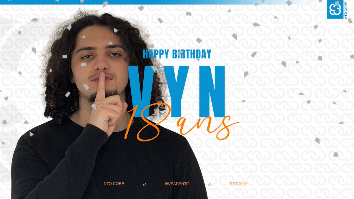 NTOcorp's tweet image. La majorité pour le lion du roster🦁

Bon anniversaire @Vyn07_🥳

#WeAreNTO