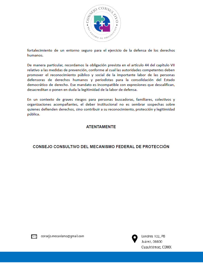 CMecanismo's tweet photo. #Comunicado

🗒️Preocupa al Consejo Consultivo estigmatización de organizaciones defensoras de DDHH || @CNDH @Mecanismo_MX https://t.co/NJDHbWLhCy