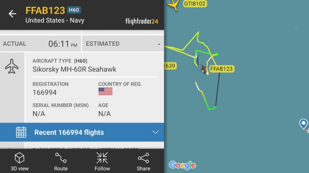 n_larenas's tweet image. Posición aproximada del portaviones USS Nimitz frente a las cosas de Ecuador, actualmente cerca de #Manta. Varias aeronaves han realizado misiones el día de hoy en el país.