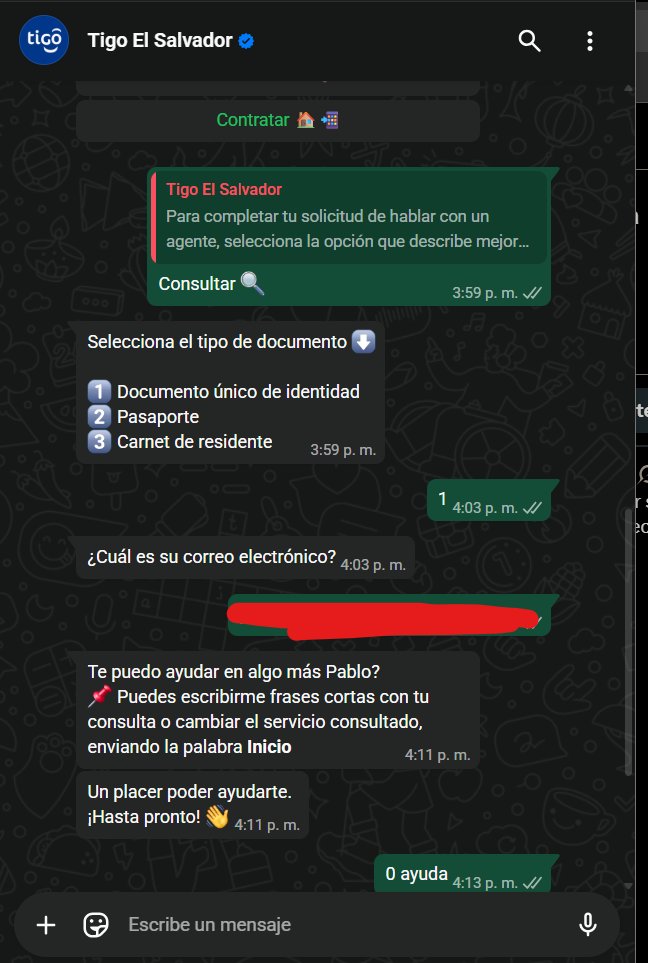 PabloC2A's tweet photo. @TigoElSalvador hice cambio en contrato y me esta cobrando lo mismo, su chat de atencion no sirve
@Defensoria_910 https://t.co/kFMQ2BGZTH