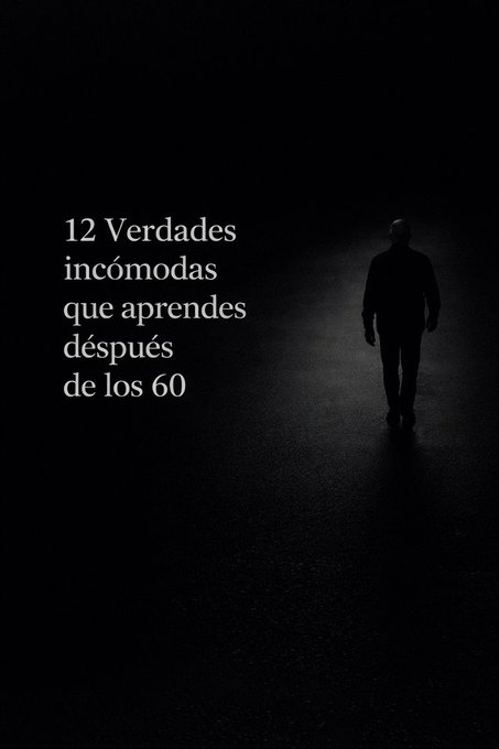 JordiCarrerasRa's tweet photo. 12 Verdades incómodas que aprendes después de los 60: 

Y casi nadie te dijo antes.  

🧵👇