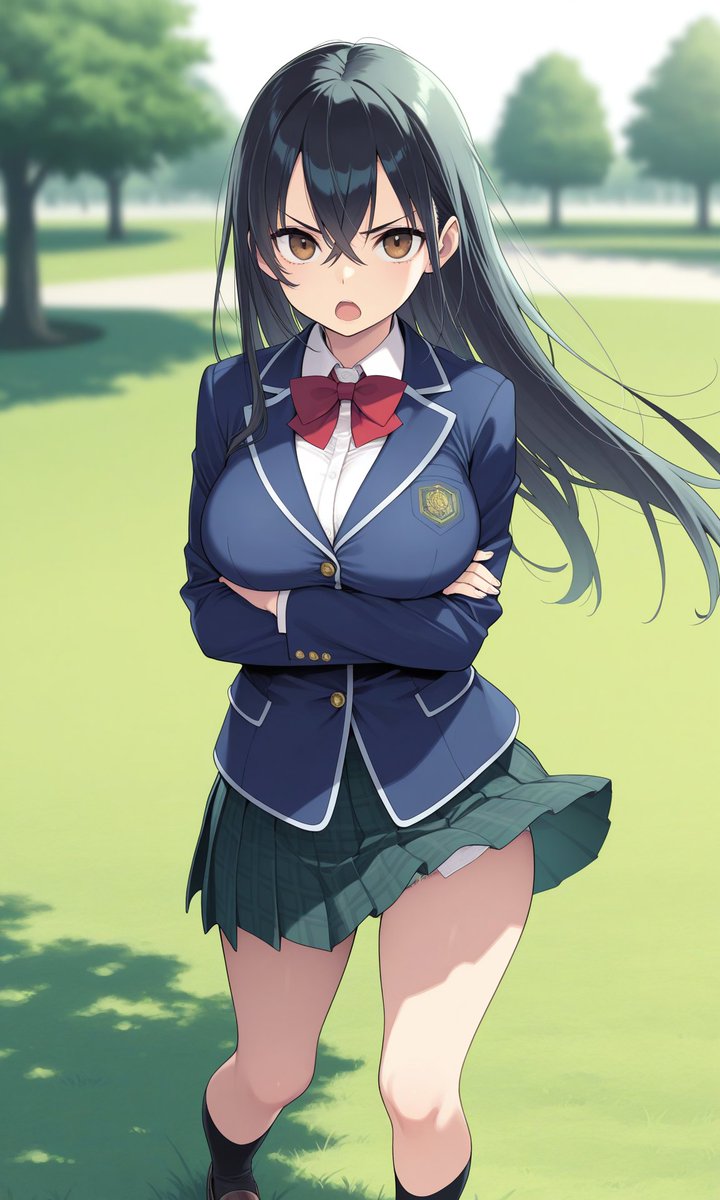 nekoyamamimimi's tweet image. #OG #OriginalCharactor #オリジナルキャラ
皆様、おはようございます😊

白峰 凛「おはようございます。……何ですか、その顔は。まさかまた夜更かししてゲームでもしていたんじゃないでしょうね？