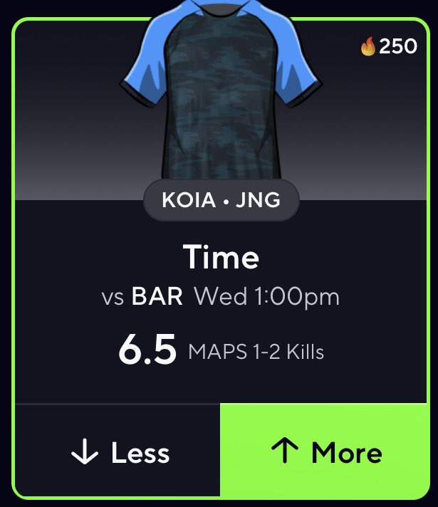 CloudyParlay's tweet image. PrizePicks LoL POTD🚨👾

Model has him projected for 8 kills📈 

LIKE IF TAILING❤️‍🔥

Graphic from @pickfinderapp Get 10% OFF ANY PACKAGE with code “CLOUD”☁️

🔗 pickfinder.app/?ref=CLOUD