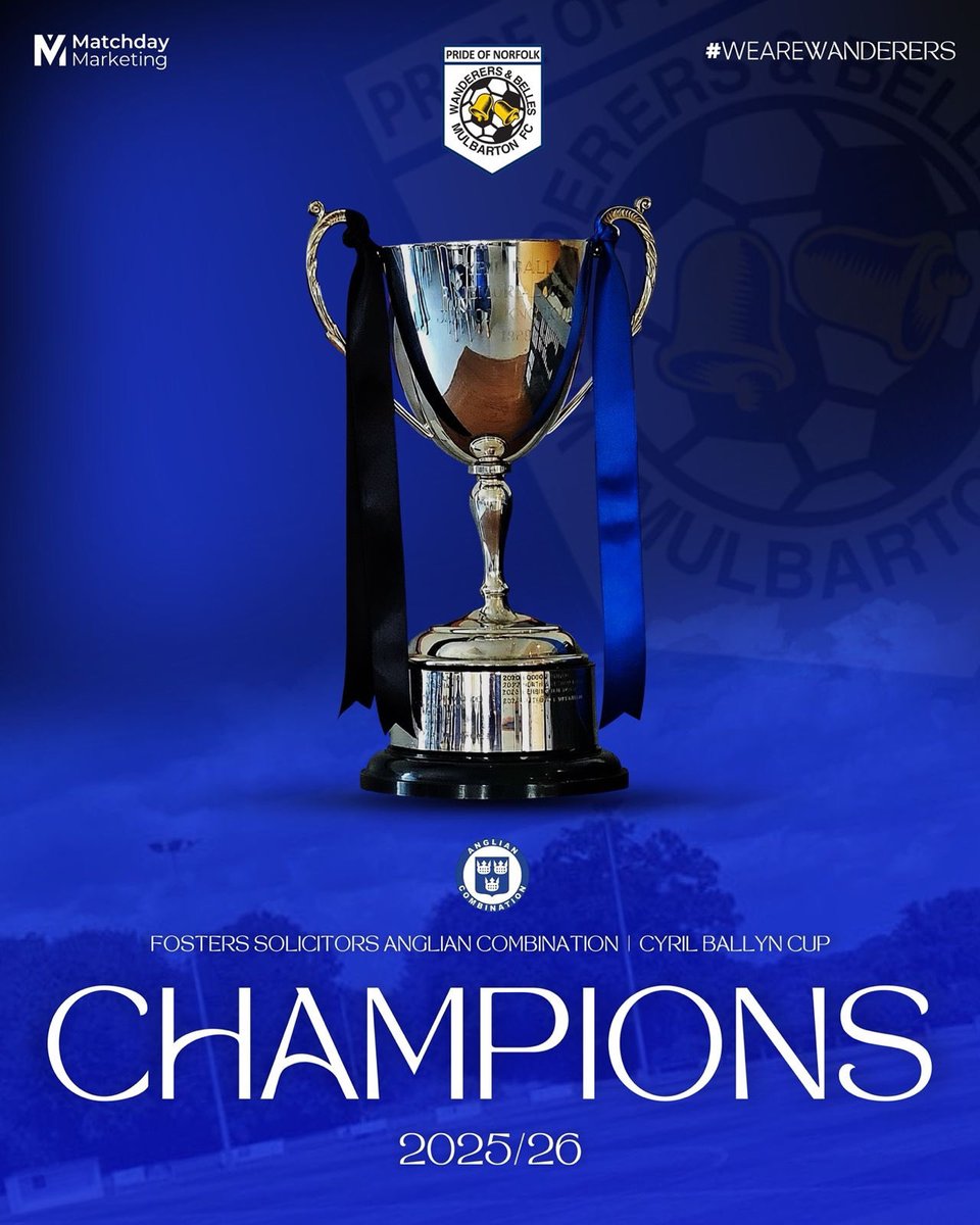 🔵 CUP WINNERS ⚫️

A resounding 6-2 victory in the Cyril Ballyn Final at the FDC. 🏆 

Fairly dominant display and played some delicious football including some rockets 🚀.

Goals from Buttery x3, Oliver, Doggett and Leeder.

MOM to the hatrick hero Buttery. 👏

💙🖤

#MWFC