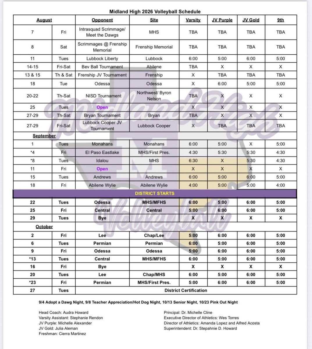 Midland High VB tweet media