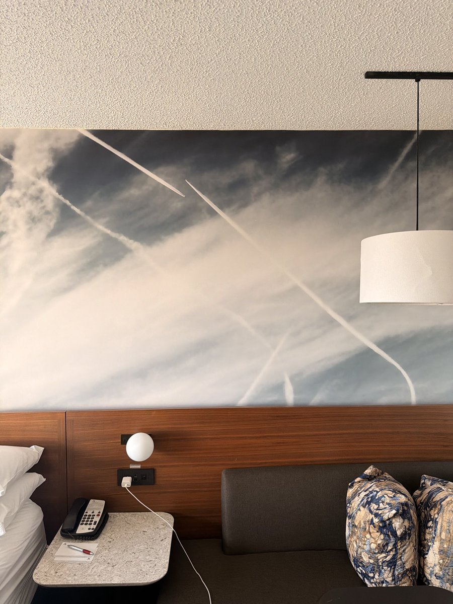 PoonamAPuri's tweet photo. In a Marriott hotel room in Newark, New Jersey.
Trying to ‘normalize’ chemtrails??

@elonmusk @RFKJr_Official @WhiteHouse @PapiTrumpo @epaleezeldin @JDVance https://t.co/Z1B4vkDLoN
