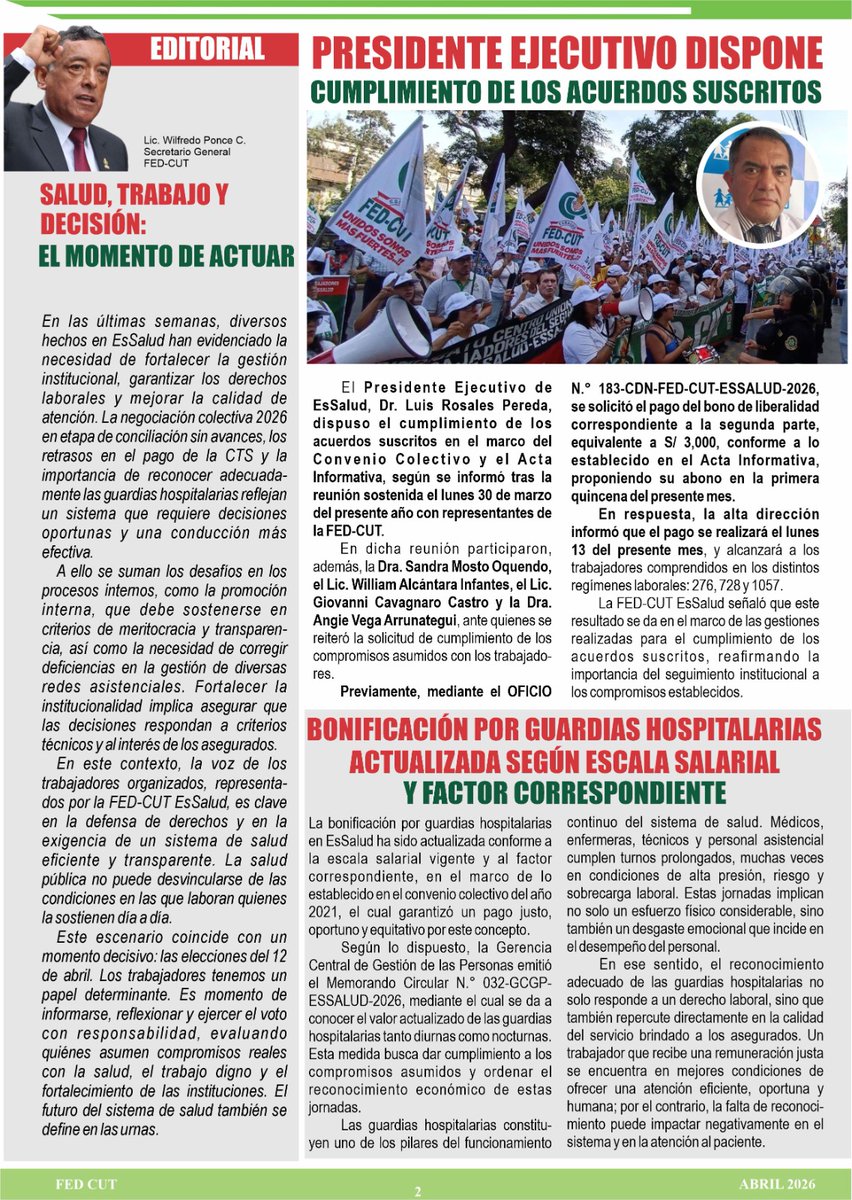 Federación CUT tweet media