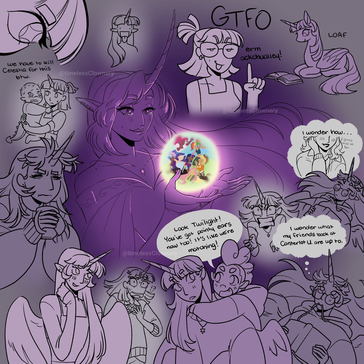 timelessClownry's tweet image. a whole bunch of twilights 😛

#mylittlepony