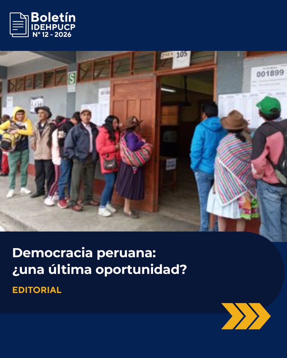 idehpucp's tweet image. Las y los invitamos a leer la edición N° 12 del nuestro Boletín semanal.
👉Suscríbete gratuitamente en el link de nuestra bio.

#boletínsemanal #boletín #derechoshumanos #idehpucp