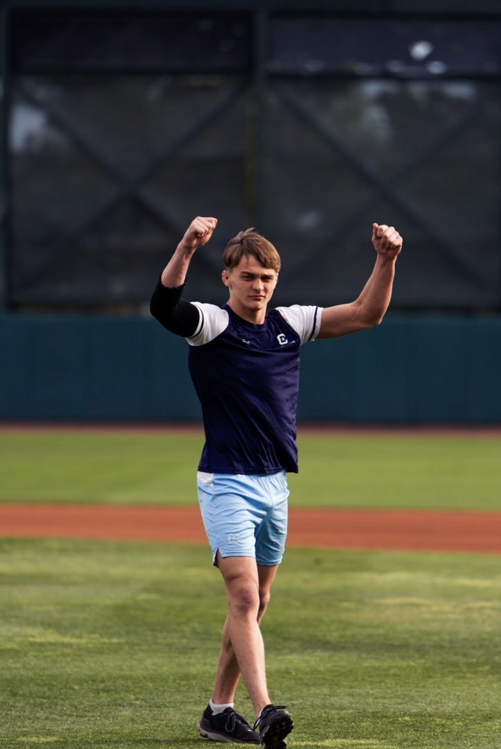 CitadelBaseball's tweet image. Thank you to our @citadelwrestle Luke Welch and Jacob Silka throw today's first pitch! We are proud to have our SoCon Regular Season Champions in the stands to support us.
#jOURney