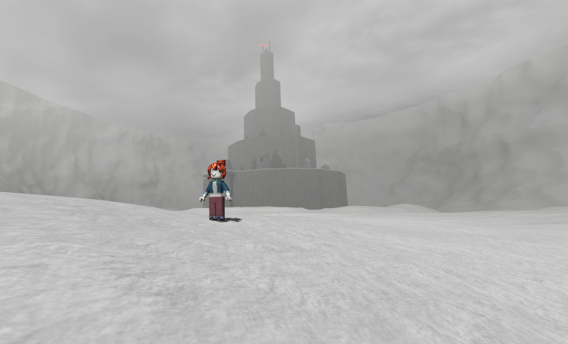 Wide shot of the fortress, humanoid entities in Expanded Worlds also ...