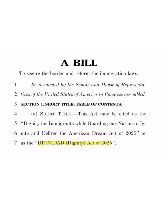 timot12245's tweet image. Wait! the Amnesty Bill is actually called the Dignidad Act?! They really used a Spanish word for a U.S. bill? You’ve got to be kidding me.