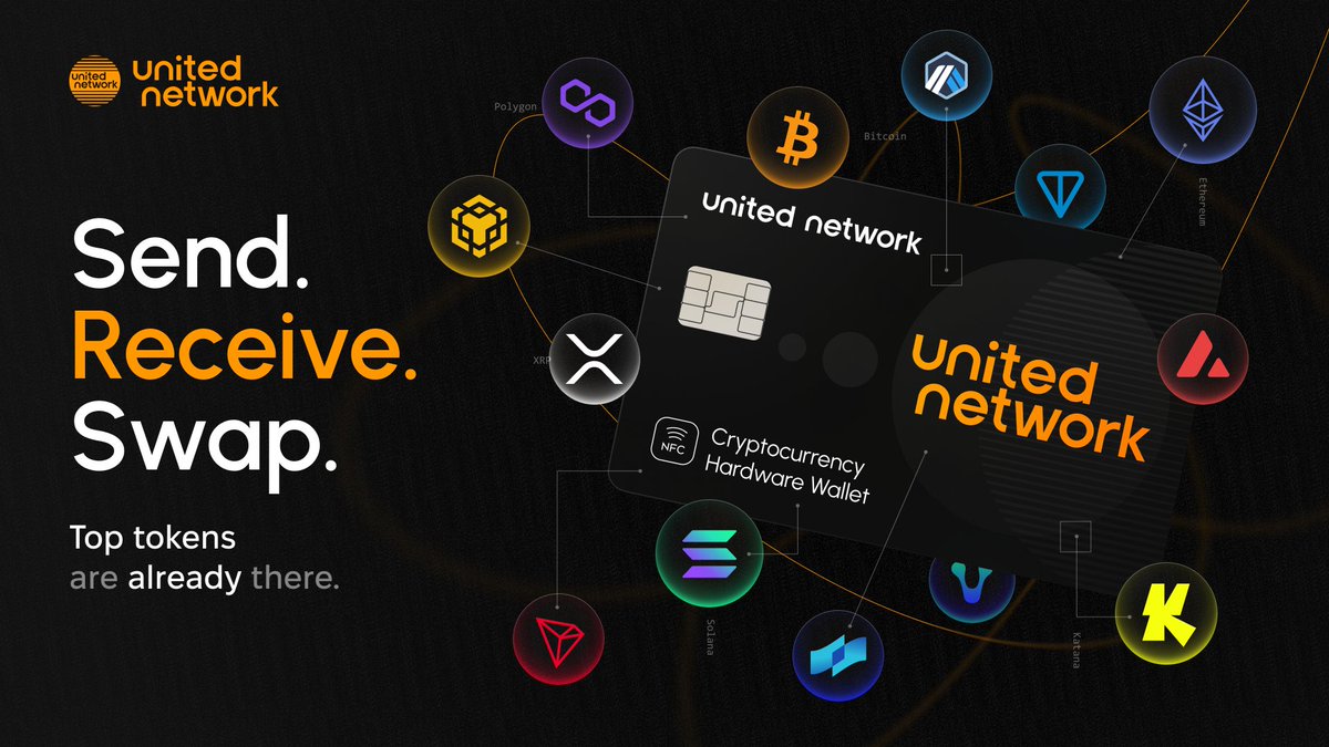 Looking for a token and realizing it’s not supported?
That’s where things slow down.

With United Network, the assets people actually use are already there — including most of the top tokens across the market.
Across 14 blockchains – ready to swap, send, or receive without extra