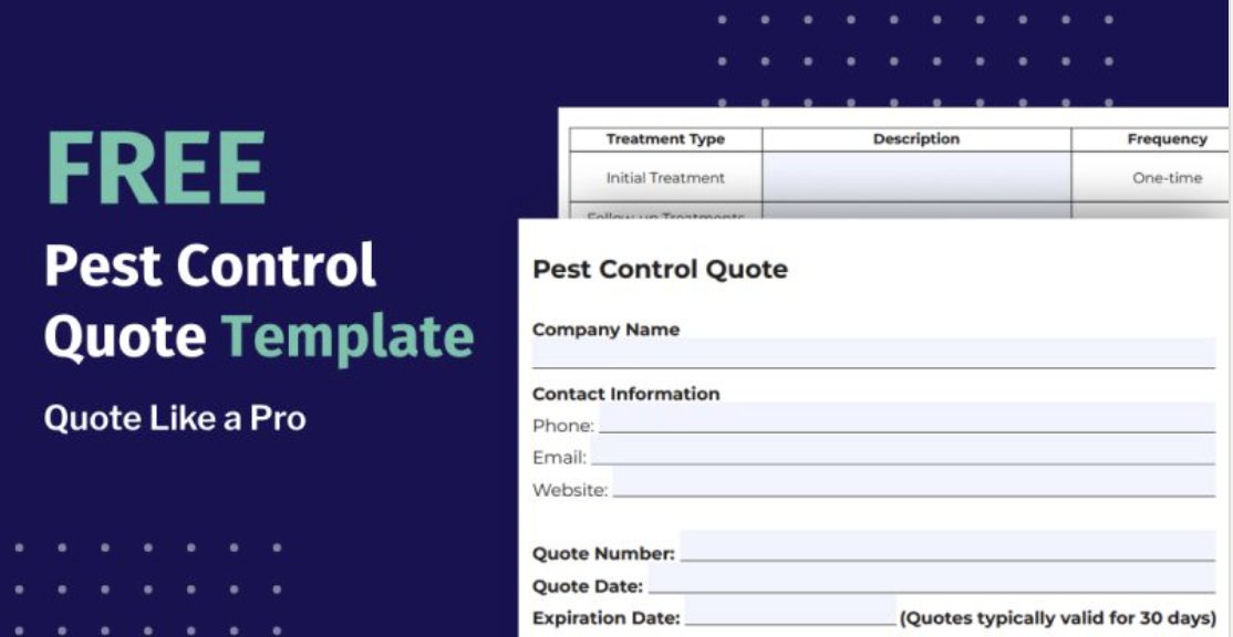 FieldRoutes's tweet image. Quoting just got easier with our free, fully customizable #PestControl quote template: servicetitan.info/4vdl2xW
This template helps you save time, maintain consistency, and communicate clearly with prospects and customers.

#FieldRoutes