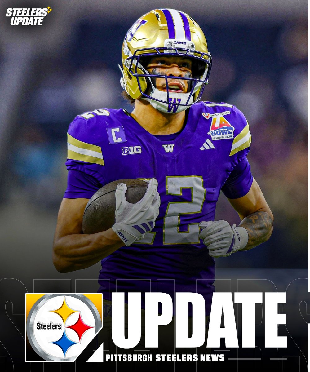 SteelersUpdate1's tweet image. The Pittsburgh #Steelers hosted #Washington WR Denzel Boston for a Top 30 pre-draft visit Tuesday.

Boston, 22, is currently projected to be a late first-round pick. At the #NFL Combine, he measured 6-foot-4, 212 pounds.

Boston caught 62 passes for 881 yards and 11 touchdowns in