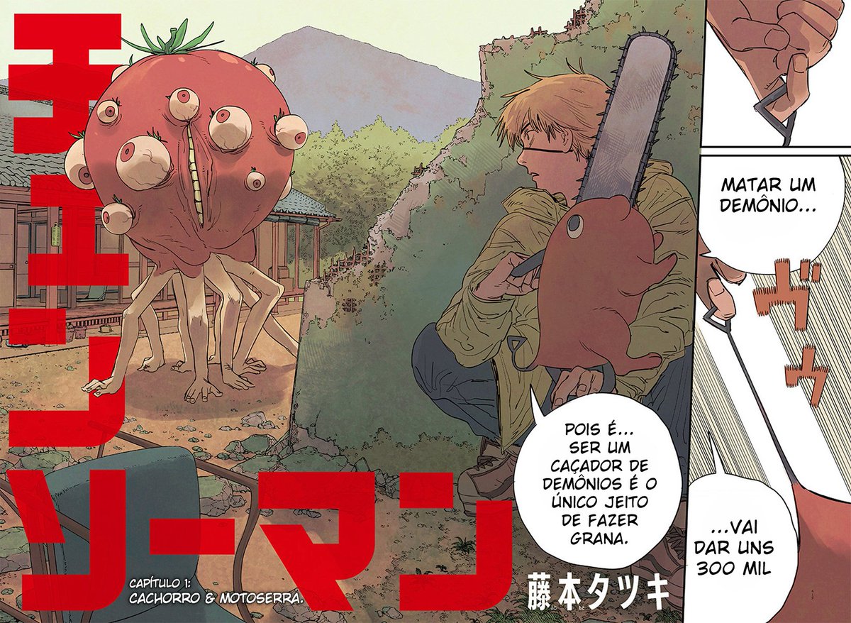 enrolei demais, hora de iniciar minha releitura de Chainsaw man