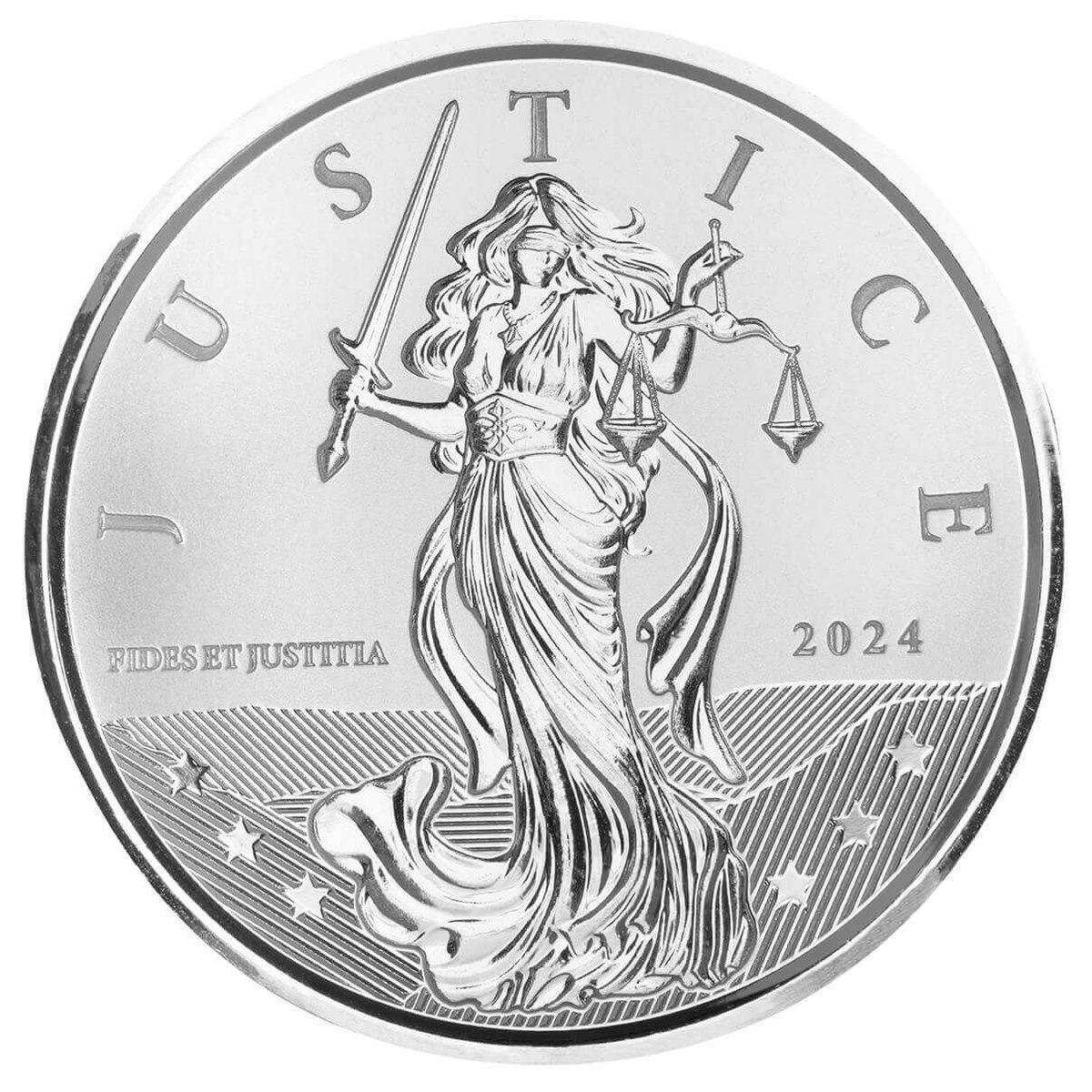 WhoBee5's tweet photo. @SilverDegen Scottsdale Mint Lady Justice.  Justice is blind. https://t.co/1KpYtRfcJf