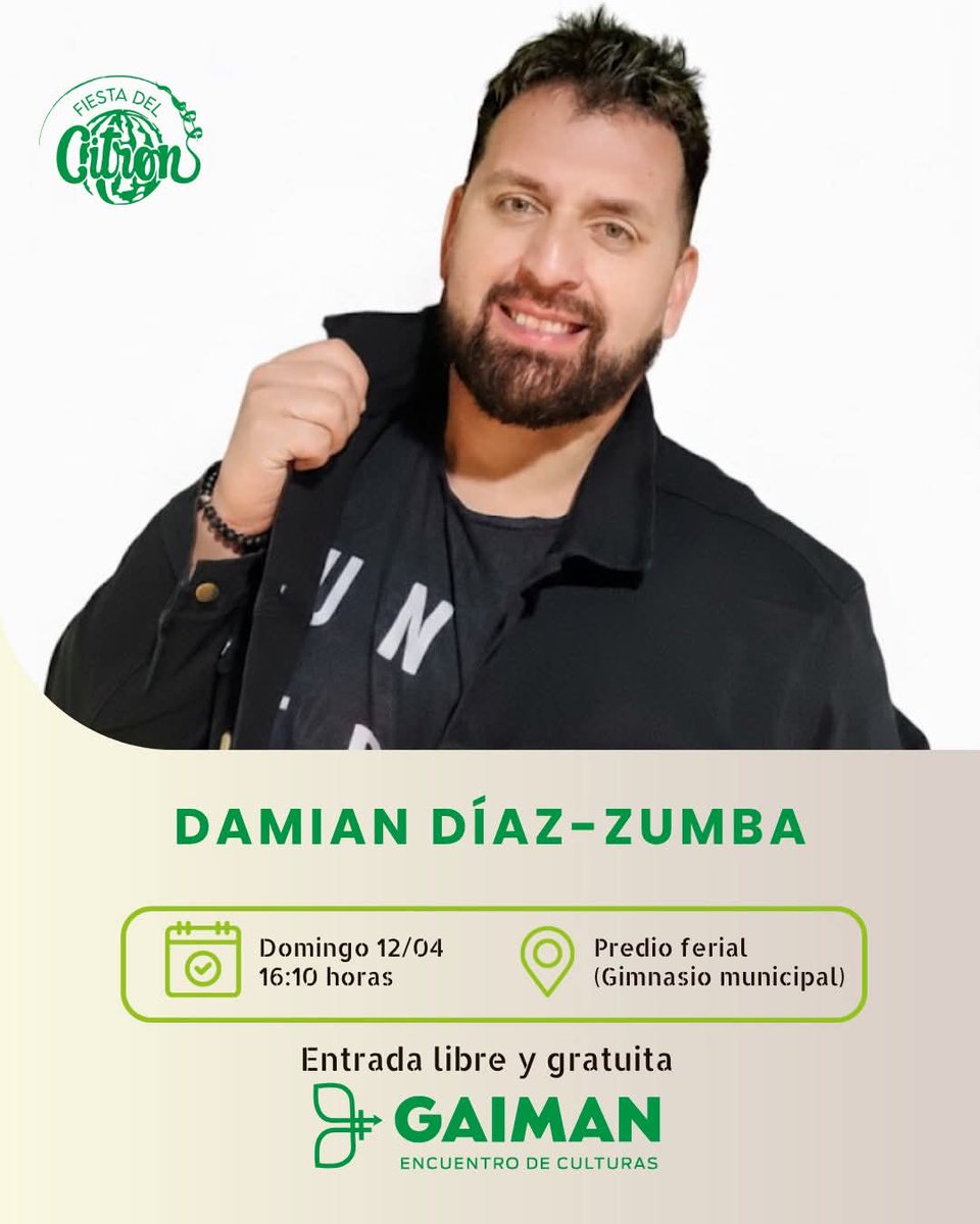 MCSERON's tweet image. @PrensaGaiman #Direccion de Turismo Domingo 12/04 llega el Día 2 de la Fiesta del Citron ✨
Una nueva jornada para disfrutar de espectáculos, baile y música en vivo en el predio ferial del gimnasio municipal 🙌
💻👇
facebook.com/share/p/1CY4Y3…