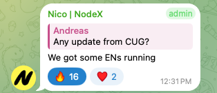 Looks like things are going as planned with the EN network 🚀