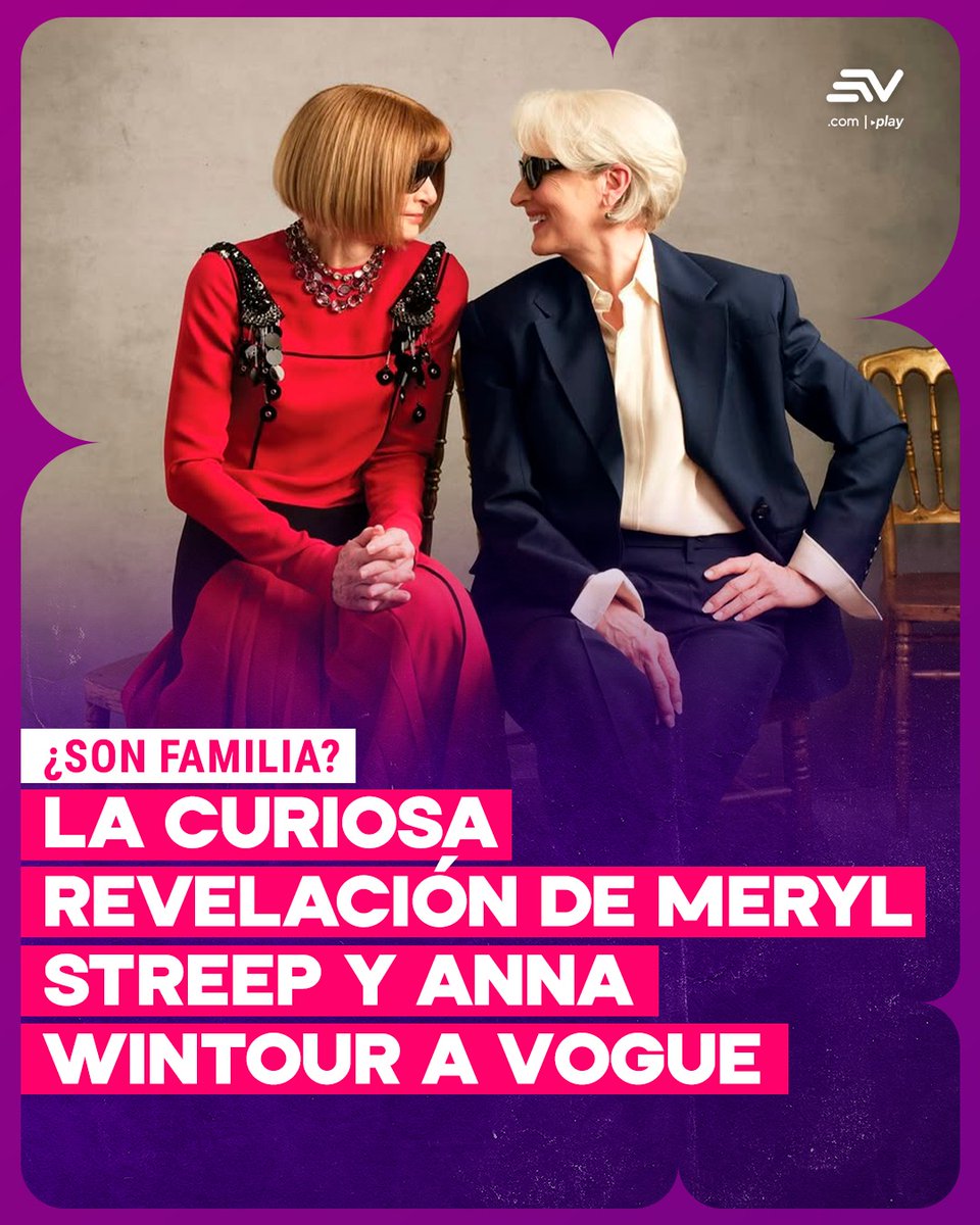 ecuavisa's tweet photo. Meryl Streep y Anna Wintour protagonizan una de las portadas más comentadas del año al aparecer juntas en la edición de mayo de Vogue. 💻 https://t.co/jTOYvI2ERH https://t.co/Ve2rKnvl2L