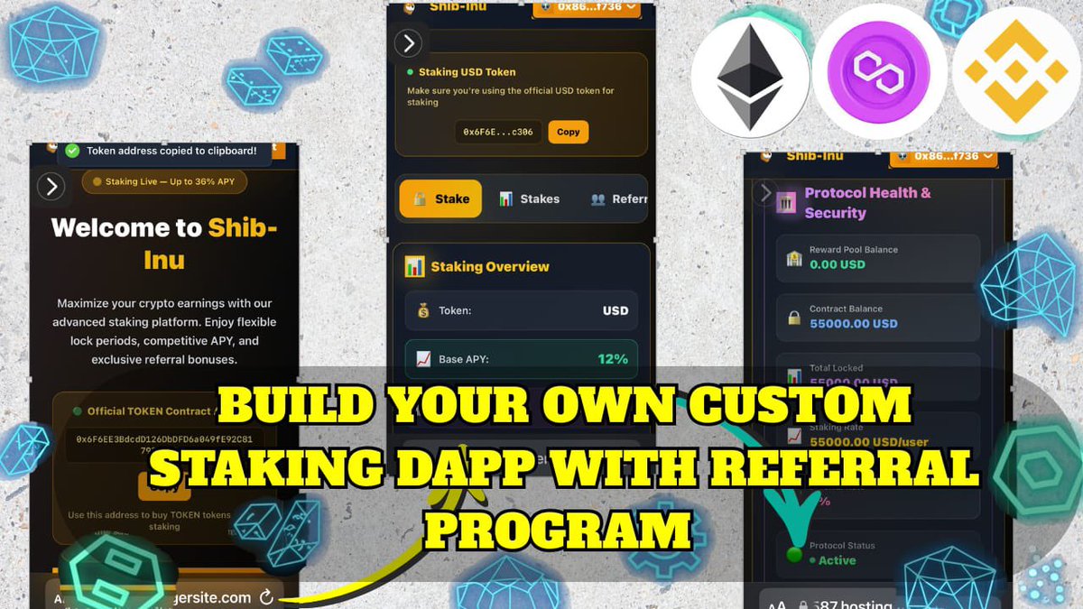H_devs2's tweet photo. Learn how to launch your staking dapp with a referral program! 

https://t.co/OuGOFWDtJ8

#crypto #web3 #staking #defi #EthereumMeme  #meme https://t.co/qbeRNqa6c9