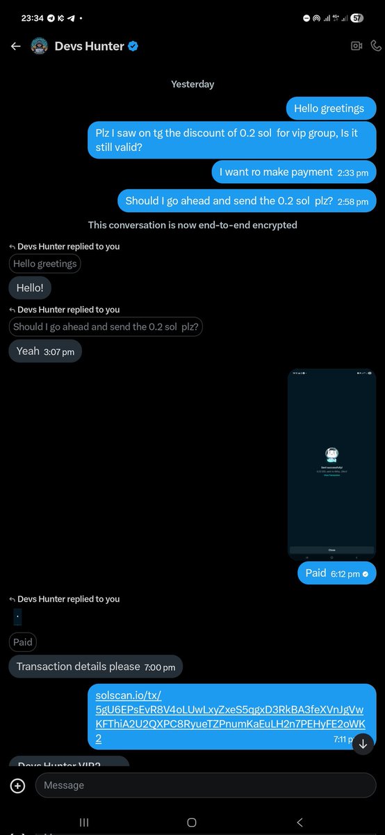 dinmabecks's tweet photo. @devs_hunter @PogNyx Scammer, nobody should subscribe to his nonsense group, he just scammed a friend of $20, the proof is attached , she paid and you blocked her  ...cheap scammer at that, common $20 ..get a life rogue https://t.co/orAJuOIivd