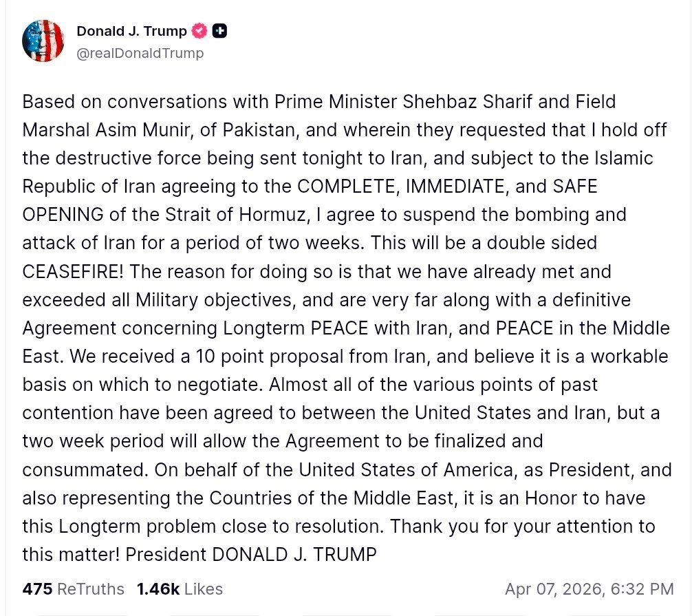 jacksonhinklle's tweet image. 🚨🇺🇸 Trump:  If Iran agrees to open Hormuz, we will do a 2 week ceasefire where the final agreement will be finalized