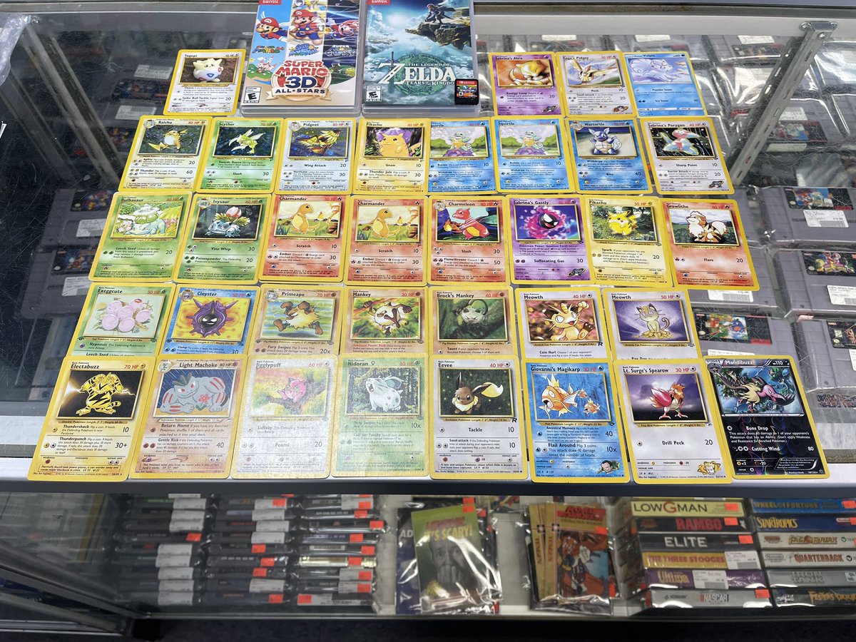 ArcadeBrooklyn's tweet photo. Now available. #Pokemans #1stedition #2ndedition #Vintage and more…. https://t.co/5N7ipbOTY4