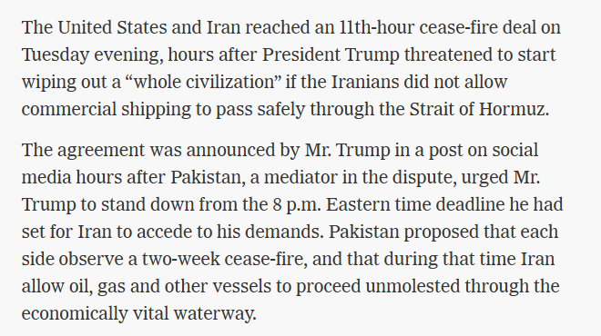 ShahabNafees's tweet photo. It's a great time to be Pakistani. Trump has announced a two-week ceasefire with Iran. https://t.co/XOPIg80pLX