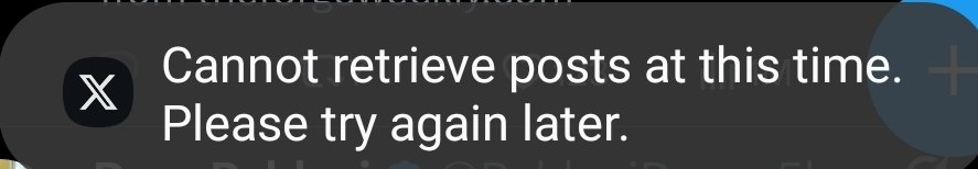 If your X account is buggy and keeps coming up with messages like this,
it's because the platform has censored you from the platform in the run up to Trump's demonic threat and deadline to Iran.