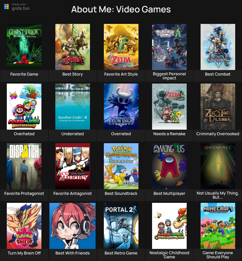 MechinYT's tweet photo. He hecho un about me de videojuegos https://t.co/V0VMT0t22V