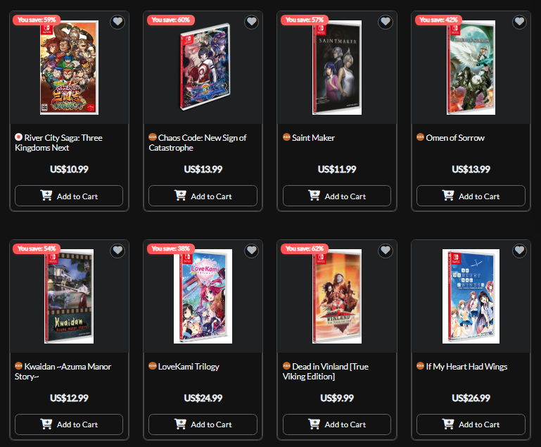 PhysicReleases's tweet image. Nearly 400 titles for Nintendo Switch, PlayStation 4, and PlayStation 5 are on sale at Playasia Clearance.
play-asia.com/en/clearance/c… #NSW #PS4 #PS5