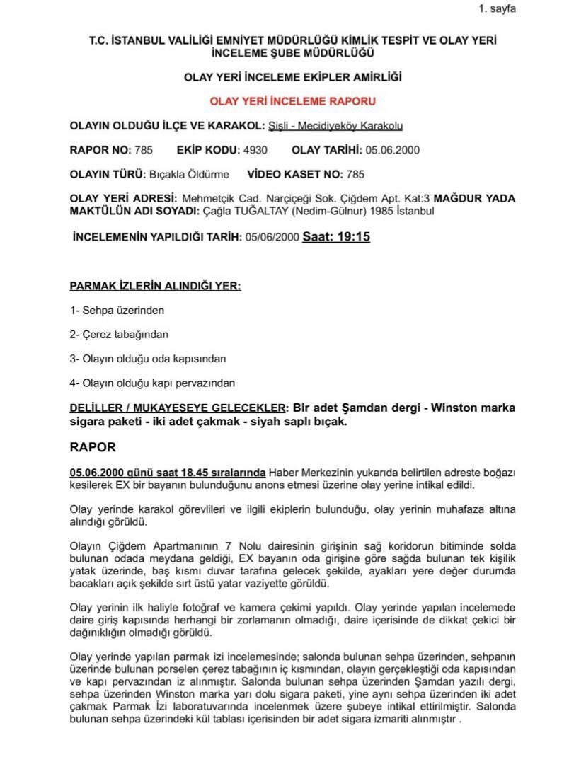 Çağla İçin Adalet tweet media