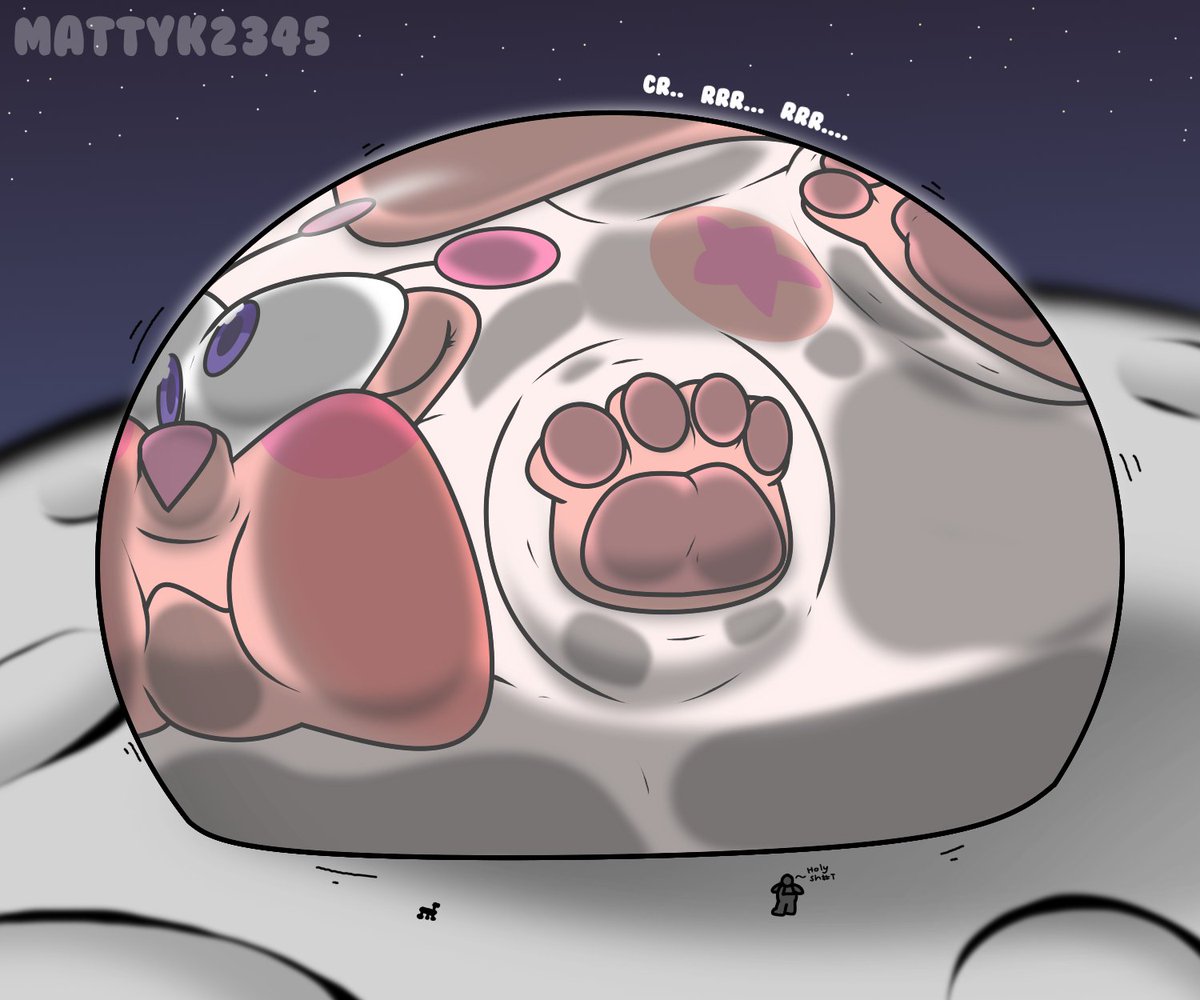 Mattyk2345's tweet photo. Starry's been bloated up in the moon dome.. Not much space in there for anything else, let alone enough space for him~ β¨
Meanwhile, Matt's bloating in space~!
Art trade with @creme_balloon
Mine -β¬
οΈ Theirs -β‘οΈ
Thank you~!
#TF #Transformation #UberInflation #Bodyinflation https://t.co/Z6N7T4rTOw