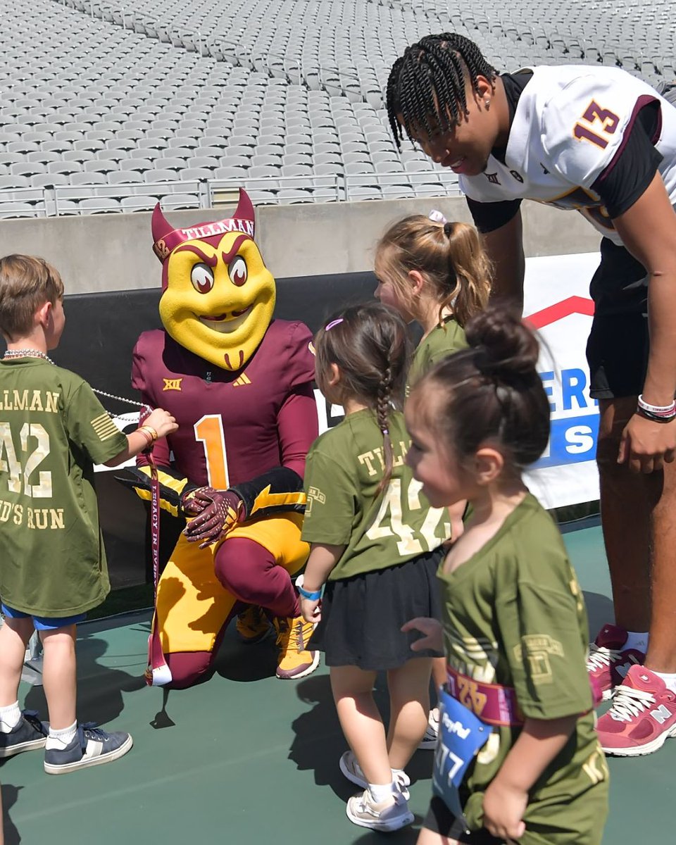 pattillmanfnd's tweet image. Big energy is coming to the Kids Run! 👀🏃

We’re excited to welcome back @ASTATE_8 as our official Kids Run race starter, presented by SCHEELS and Phoenix Children's.🔥

#PatsRun #PatTillman #ASU #ForksUp