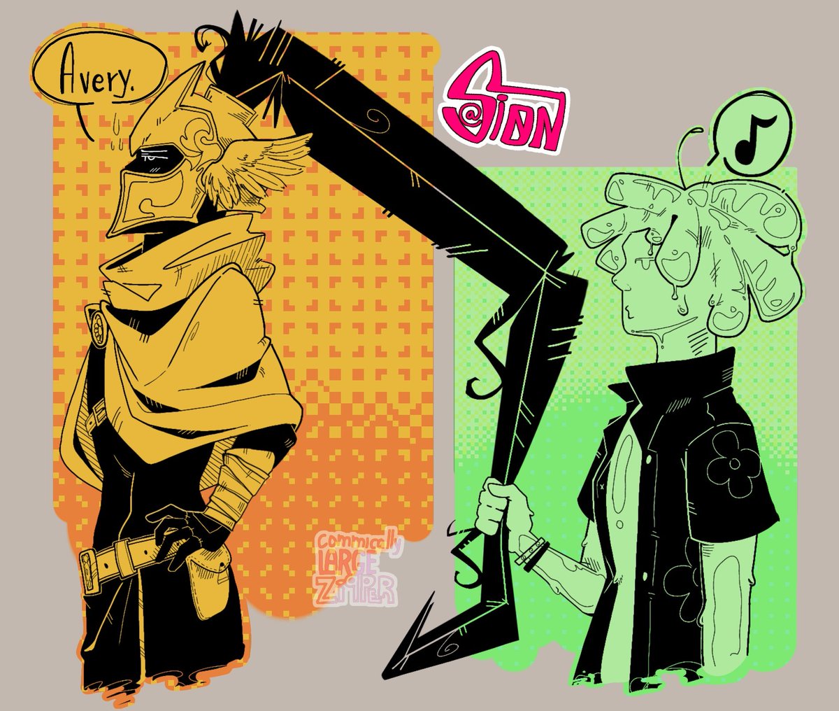 Comically large zipper📨 tweet media