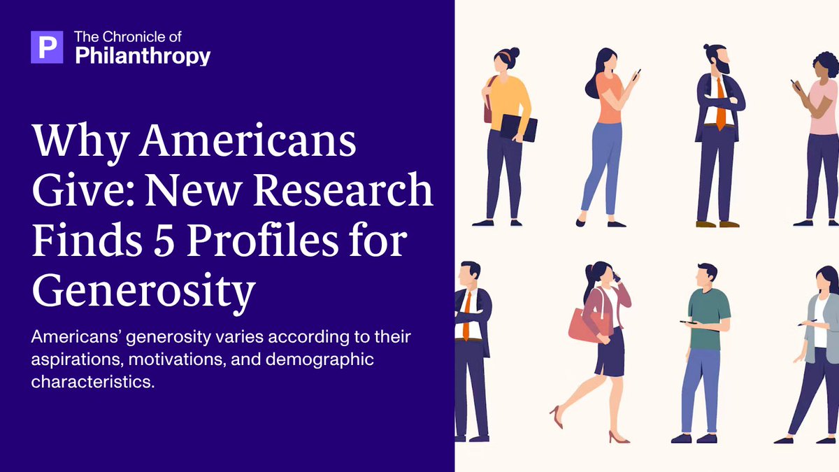 Philanthropy's tweet photo. New research finds 82% of Americans give — but not all in the same way. A study identifies five distinct groups shaped by motivation, trust, and resources. For nonprofits, understanding these differences could inform outreach. 

Read more: https://t.co/DMN5GZjXx2 https://t.co/8B5pPYAg8k