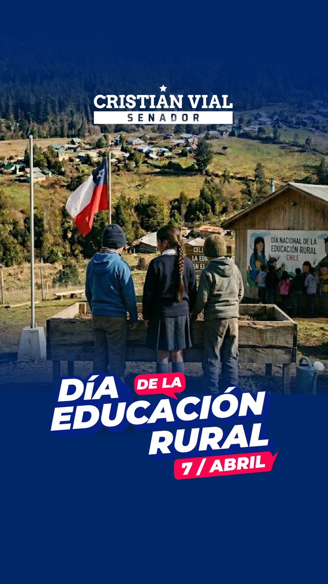 CristianVialM's tweet image. 🇨🇱📚 En el Día de la #EducaciónRural envío un afectuoso saludo a docentes y estudiantes que dan vida a nuestras escuelas en los rincones más alejados de nuestra región.
Seguiré trabajando en terreno para llevar sus ideas a la Comisión de #Educación y transformarlas en soluciones.