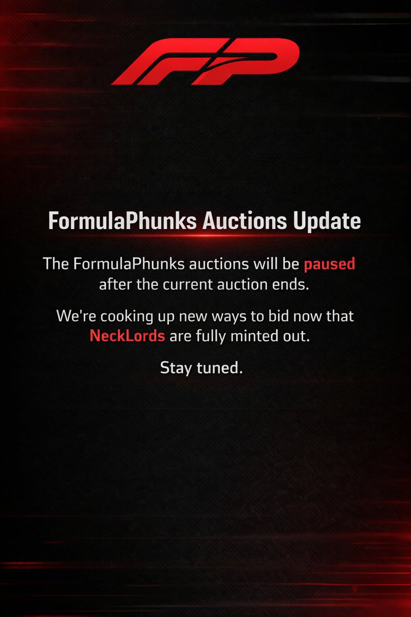 FormulaPhunks tweet media