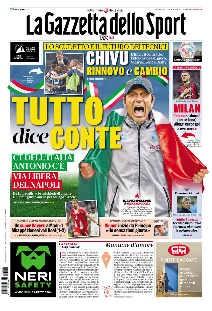 La Gazzetta dello Sport tweet media