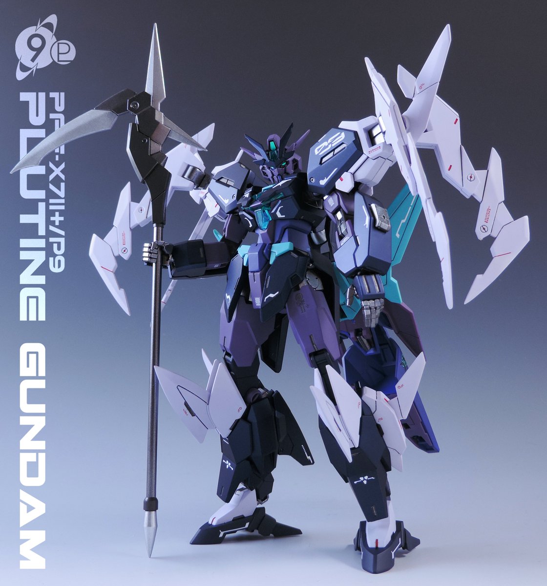 【プルタインガンダム】

「舐めるなよ、奥の手ならこっちにもある！」

ガンダムビルドメタバースより、
冥王星の名を冠した9番目のプラネッツシステム系列機プルタインガンダム(HG1/144)
少し手を加えつつ、全塗装で仕上げました！

▼詳細はリプ欄へ

#g_bm
#GUNPLA