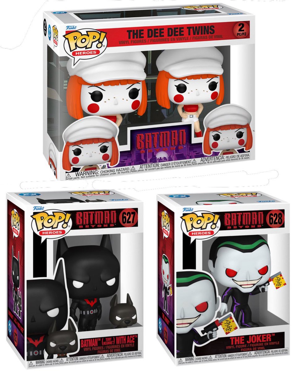 FunkoPOPsNews's tweet image. First look! Batman Beyond: Return of Joker Funko POPs! Going live at the links below .. this Wednesday! 9AM PT 🦇 

   EE ~ fnkpp.com/EEDC
   Amzn ~ fnkpp.com/AmDC
   FS ~ fnkpp.com/FSDC

#Ad #DC #Batman #FunkoPOPNews #Funko #FunkoPOP