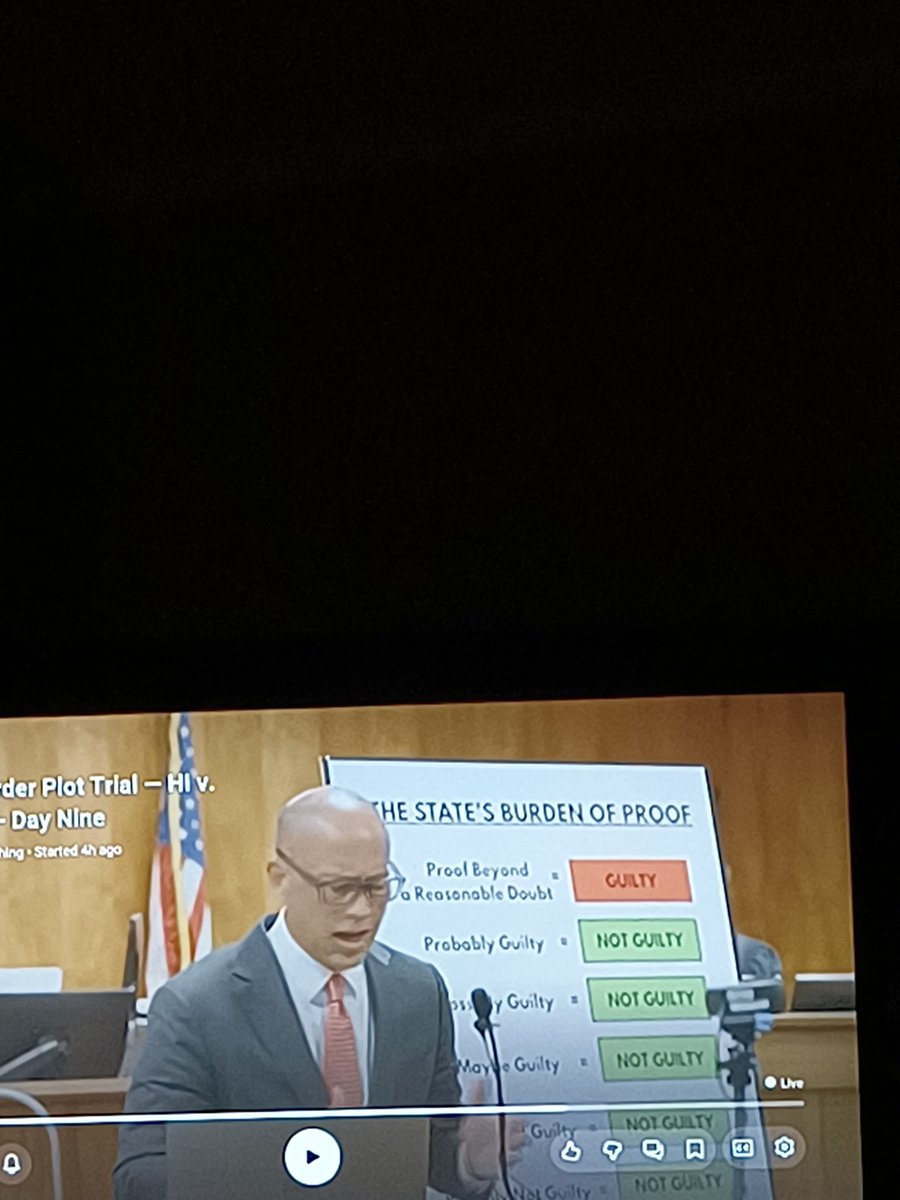 TrialWatcher22's tweet image. I'm distracted by the  way Otake's necktie matches GUILTY on his demonstrative aid to the jury. 😐 #gerhardtkonig